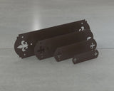 Soportes coronados de flor de lis 6x6