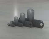 Soportes coronados de flor de lis 6x6