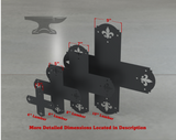 Crowned Fleur De Lis Style X Brackets - Various Sizes