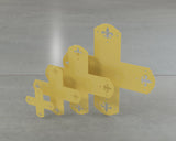 Soportes coronados de flor de lis 6x6