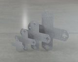 Soportes coronados de flor de lis 6x6