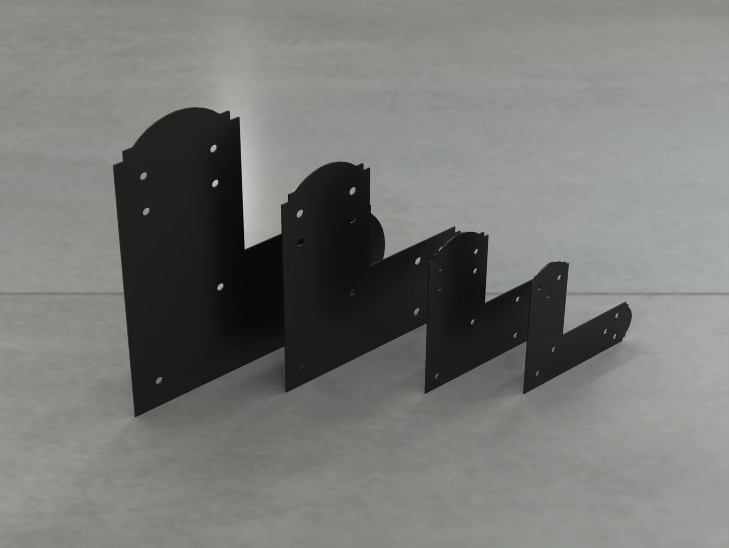 Crowned Style L Brackets - Various Sizes
