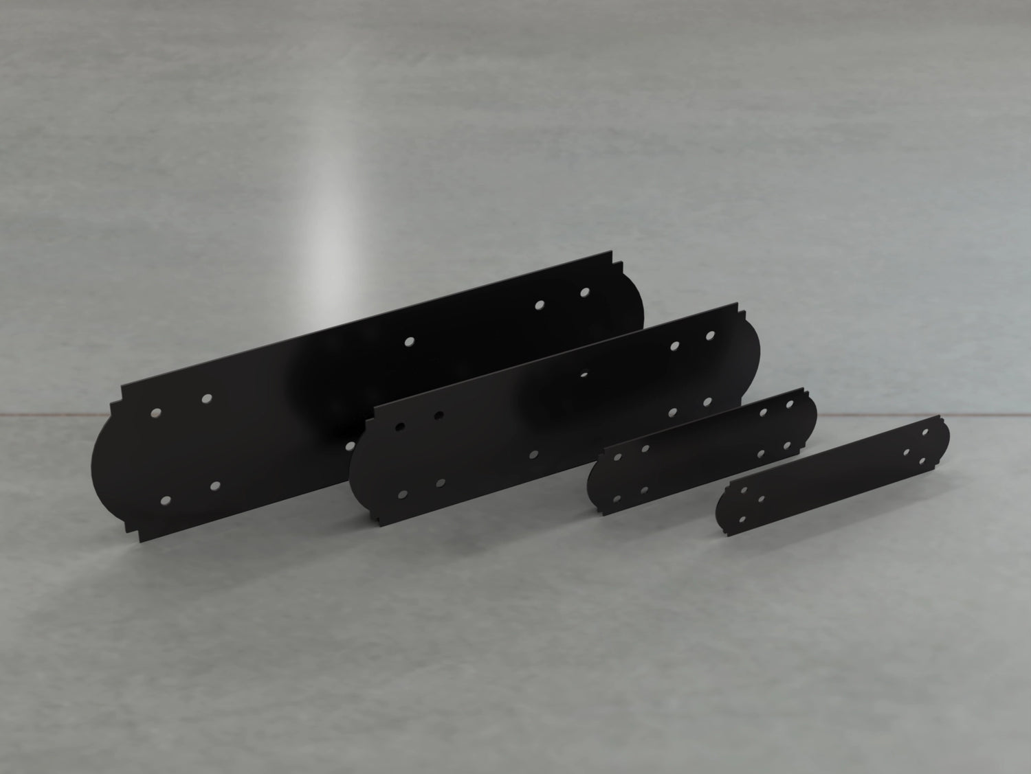 Crowned Style Straight Brackets - Various Sizes