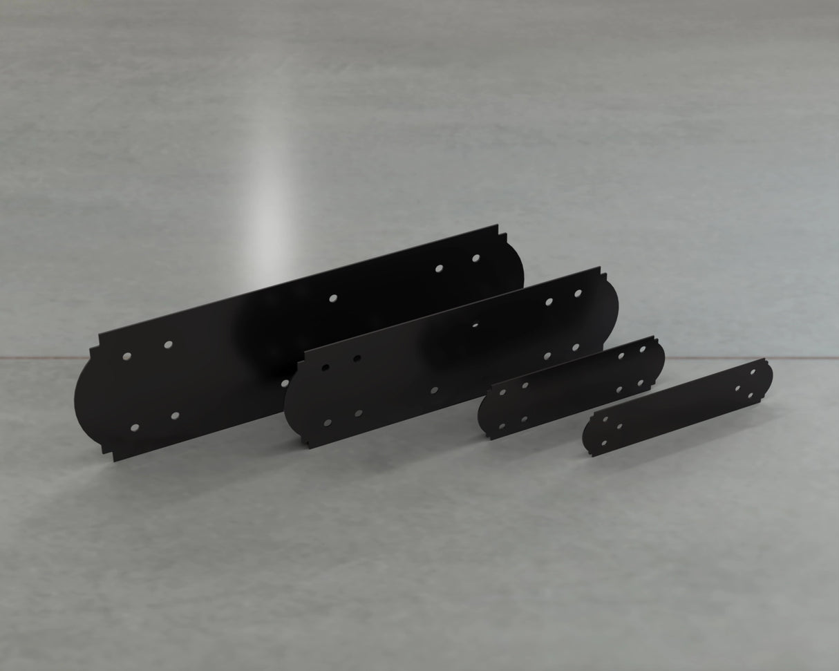 Crowned Style Straight Brackets - Various Sizes