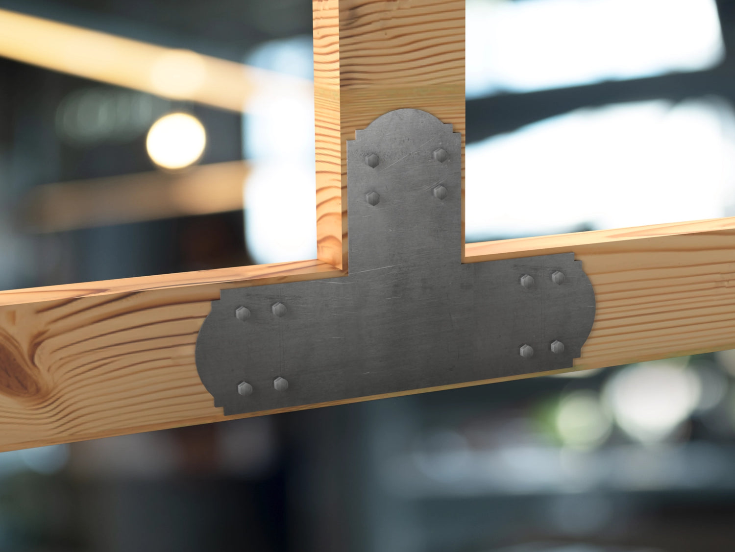 Crowned Brackets for 6x6 Dimensional Lumber - Madison Iron and Wood