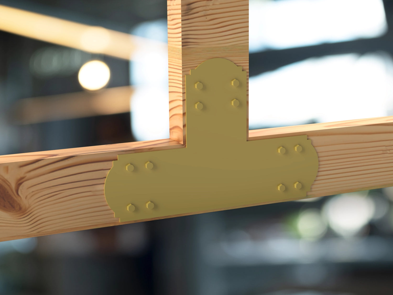 Crowned Brackets for 6x6 Dimensional Lumber - Madison Iron and Wood