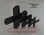 Crowned Style X Brackets - Various Sizes