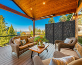 Digital Lines Design Privacy Panel - Madison Iron and Wood