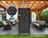 Digital Lines Design Privacy Panel - Madison Iron and Wood