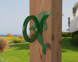 Dolphin Nautical Rope Ring, Light Strand Holder (3 sizes available) - Madison Iron and Wood