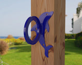 Dolphin Nautical Rope Ring, Light Strand Holder (3 sizes available) - Madison Iron and Wood