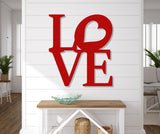 Stacked Love Metal Word Sign - Madison Iron and Wood