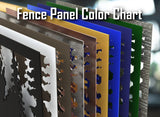 80"x30" - Elegant Scroll Design Fence/Gate Panel Insert - Madison Iron and Wood