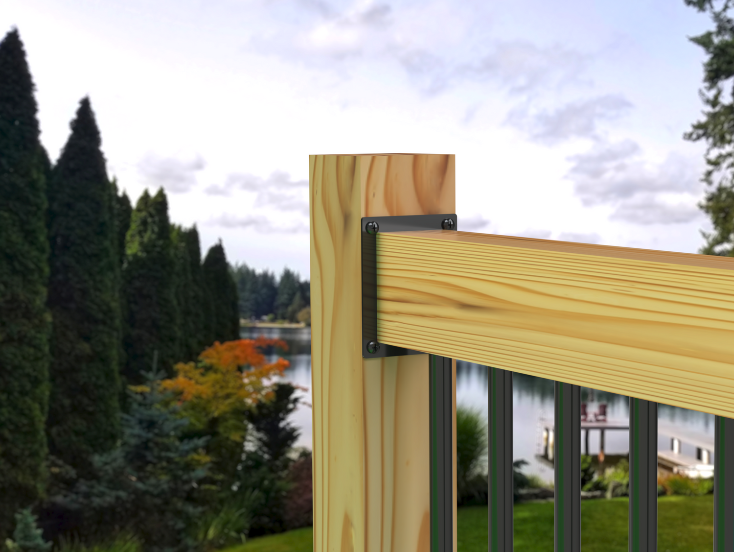 Fence Railing Installation Bracket - Madison Iron and Wood