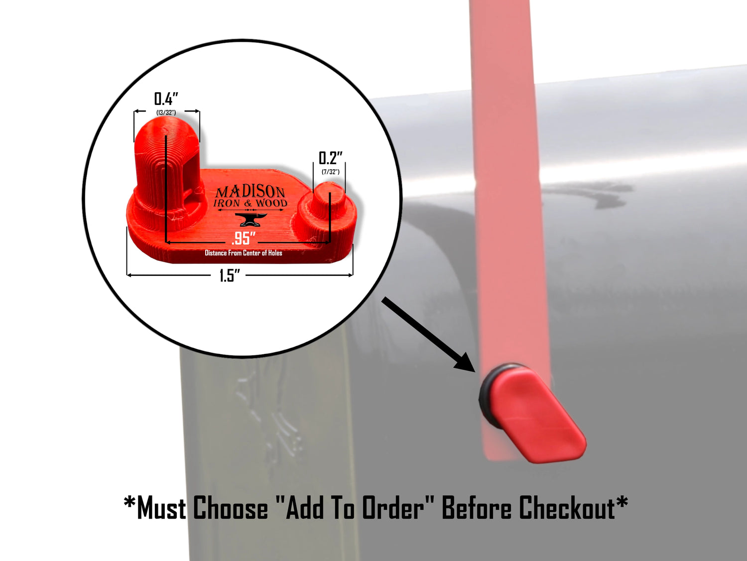 Poodle Mailbox Replacement Flag - Madison Iron and Wood