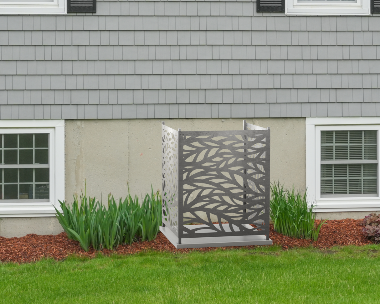 Flowing Leaves Design AC Unit Cover - Multiple Sizes