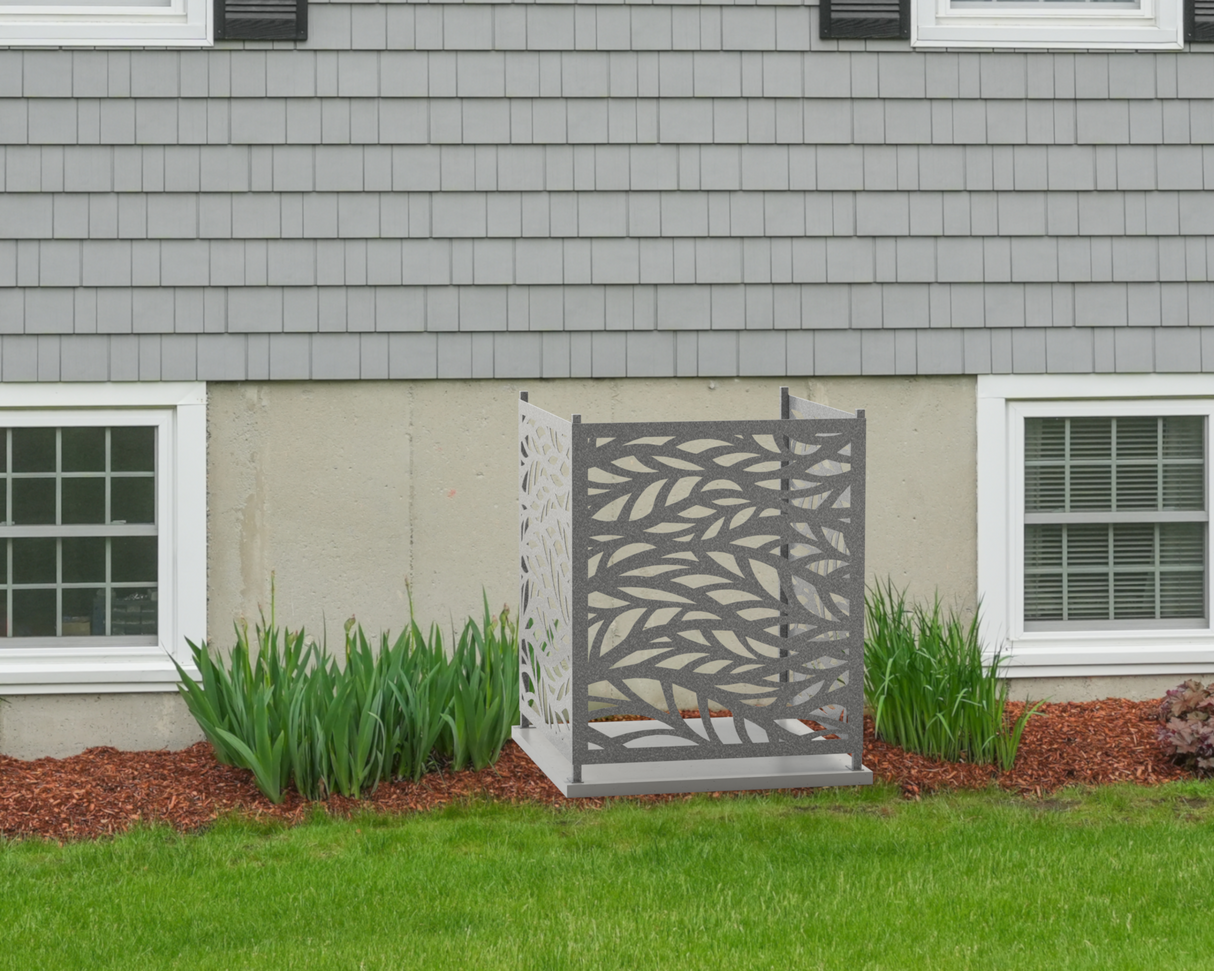 Flowing Leaves Design AC Unit Cover - Multiple Sizes