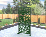 Flowing Palm Leaves Privacy Panel - Madison Iron and Wood