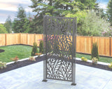 Flowing Palm Leaves Privacy Panel - Madison Iron and Wood