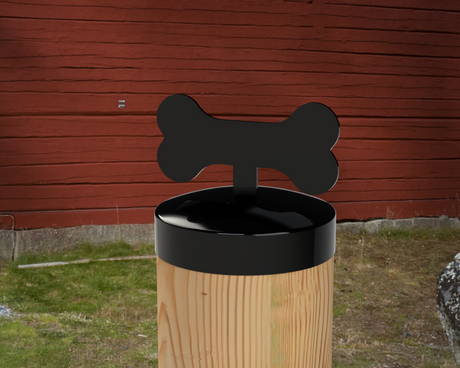 Dog Bone, Round Post Cap (4x4 Round Post Size) - Madison Iron and Wood