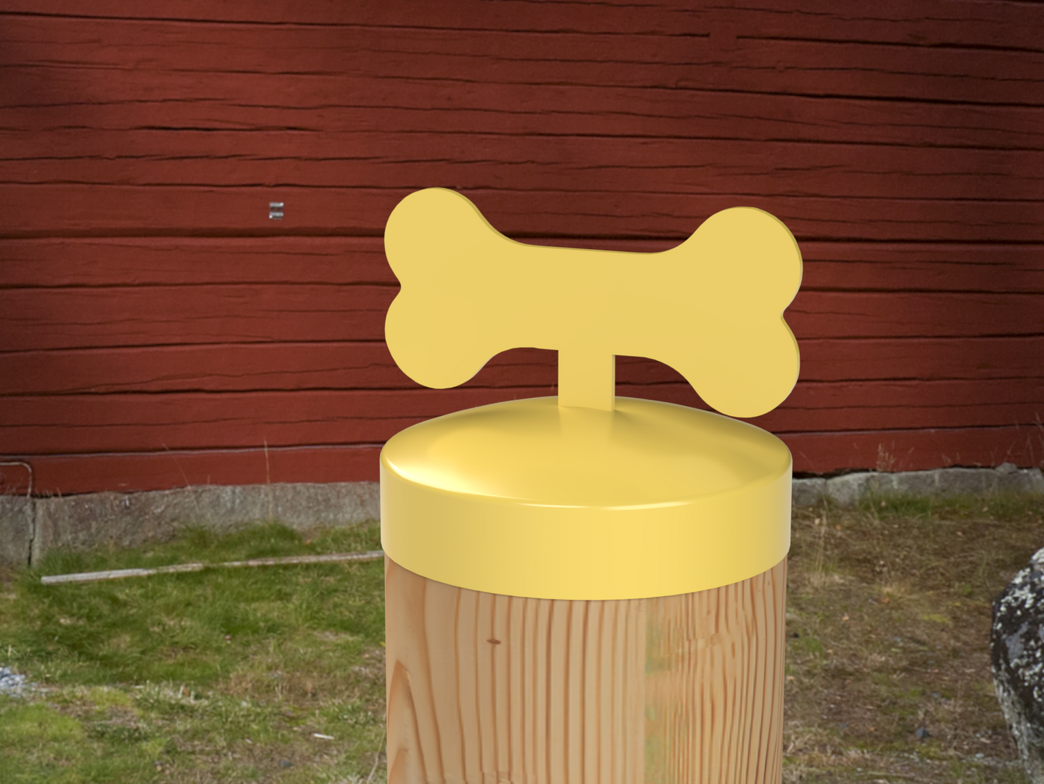 Dog Bone, Round Post Cap (4x4 Round Post Size) - Madison Iron and Wood