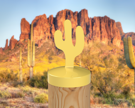 Cactus, Round Post Cap (4x4 Round Post Size) - Madison Iron and Wood
