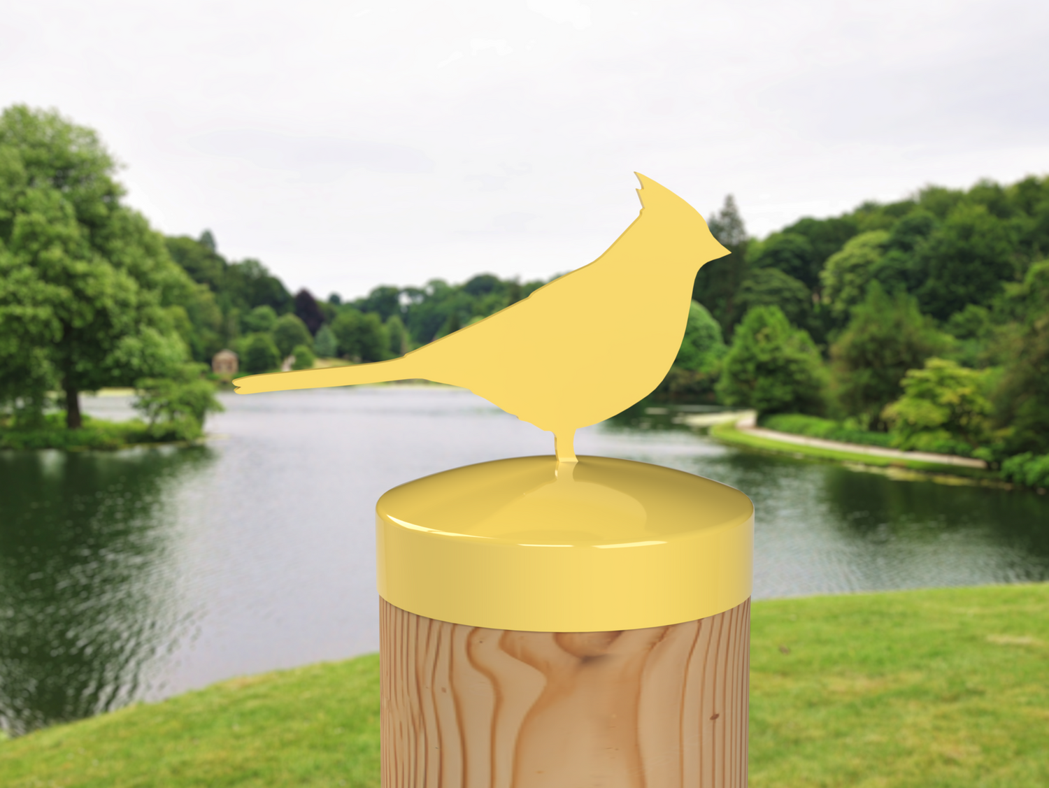 Cardinal, Round Post Cap (4x4 Round Post Size) - Madison Iron and Wood