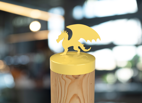 Dragon, Round Post Cap (4x4 Round Post Size) - Madison Iron and Wood