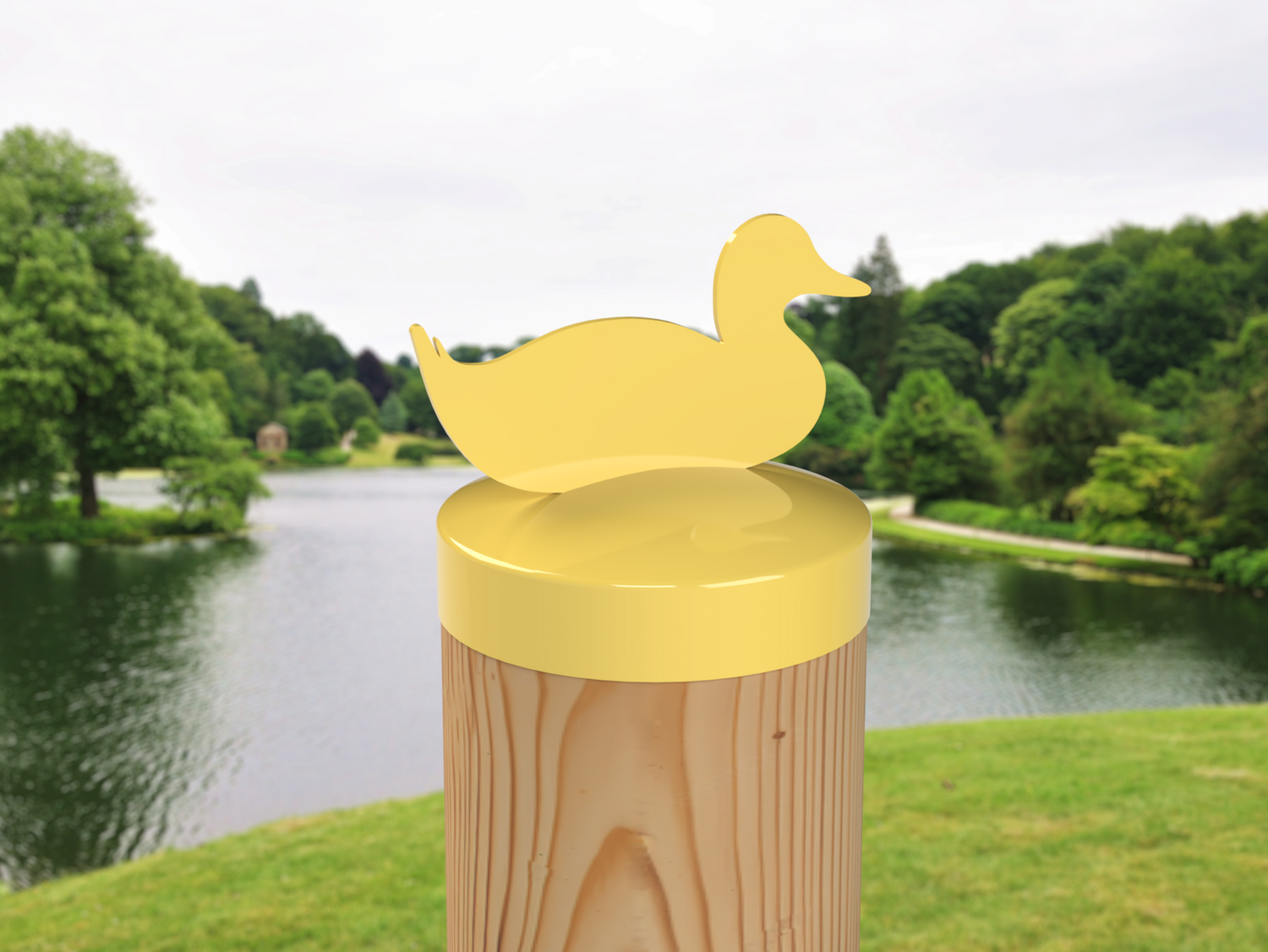 Duck, Round Post Cap (4x4 Round Post Size) - Madison Iron and Wood