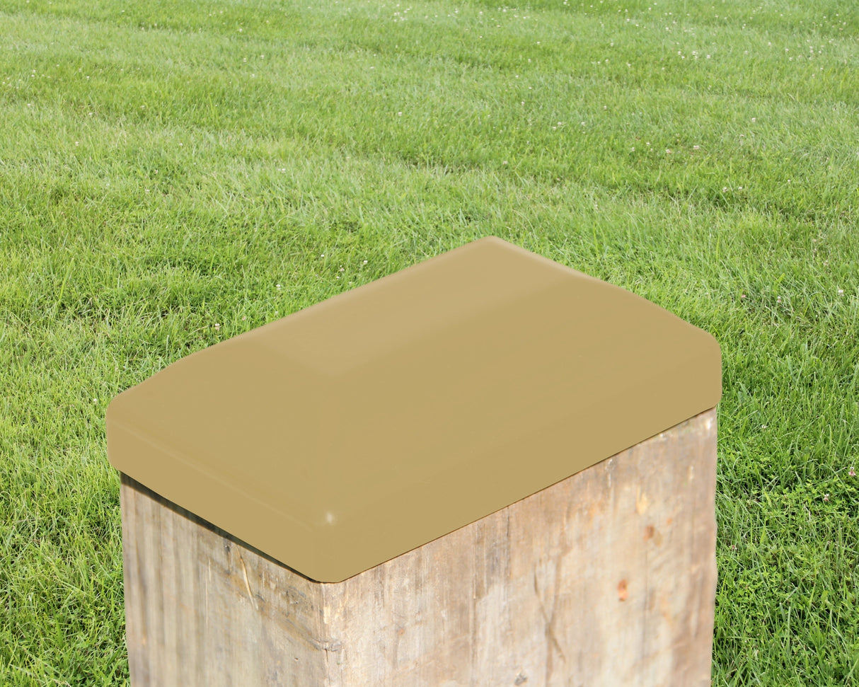 4X6 (nominal size) Steel Post Cap (3.5 x 5.5 Post Size)