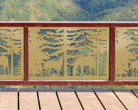 Horses Landscape Fence/Gate Panel Insert