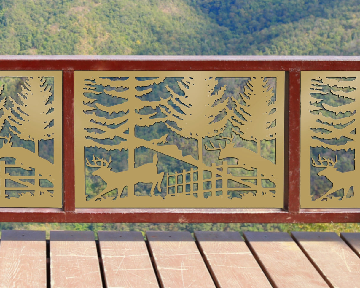 Deer Landscape Fence/Gate Panel Insert