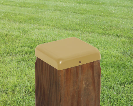 True 4x4 Flat Top Steel Post Cap - Madison Iron and Wood