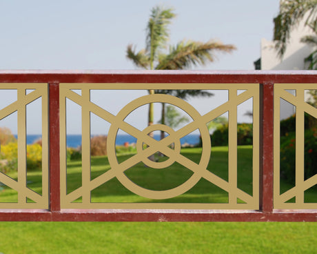 Modern Nautical Design Fence/Gate Panel Insert