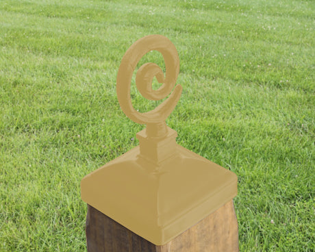 4x4 Spiral Post Cap (3.5 x 3.5 Post Size) - Madison Iron and Wood