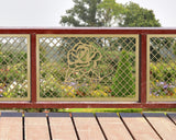 80"x30" - Rose Fence/Gate Panel Insert - Madison Iron and Wood