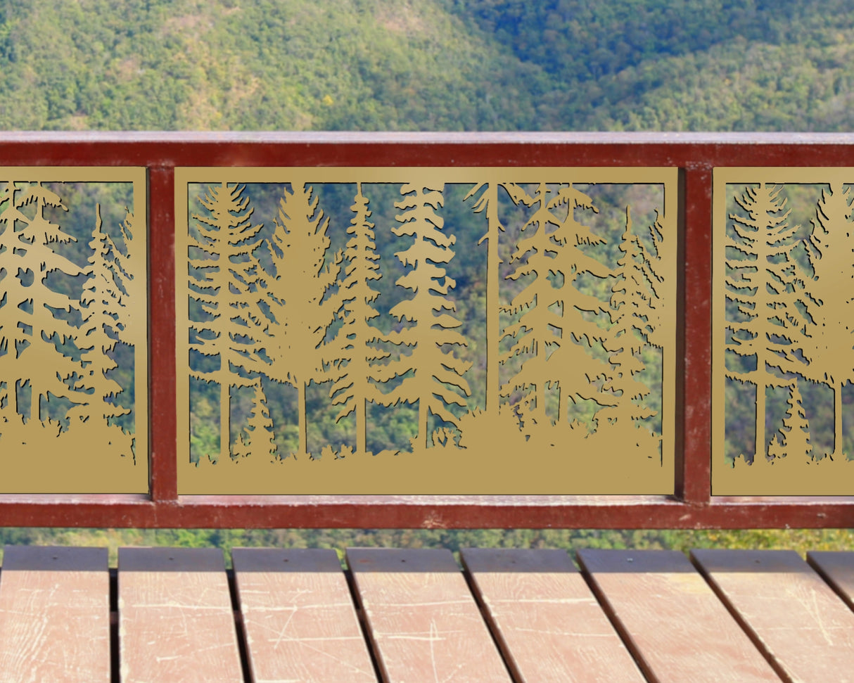 Forest Landscape Fence/Gate Panel Insert