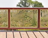 Palm Leaf Pattern Fence/Gate Panel Insert