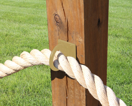 Heavy Duty Nautical Rope Ring, Light Strand Holder, Fence Rings (3 sizes available) - Madison Iron and Wood