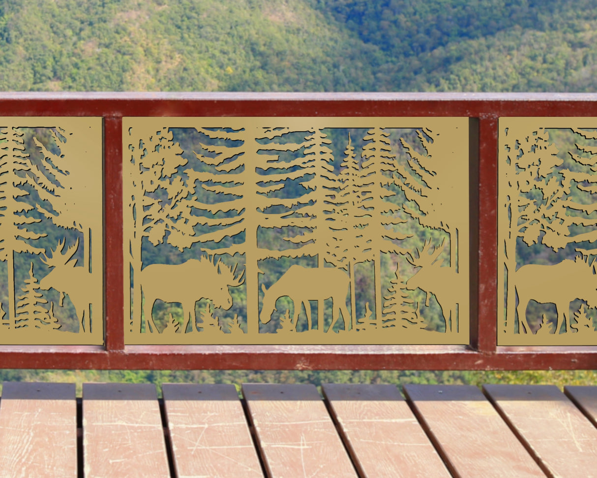 Moose Landscape Fence/Gate Panel Insert