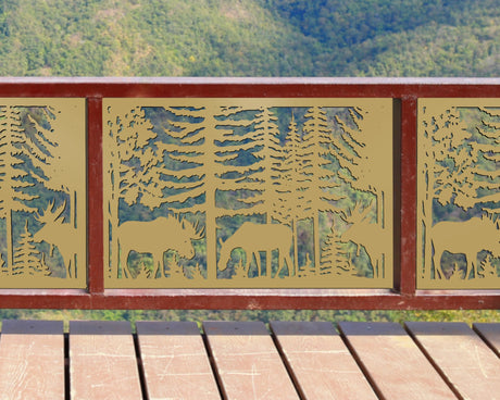 Moose Landscape Fence/Gate Panel Insert