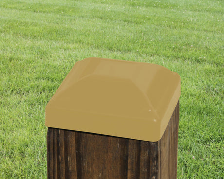 4x4 Heavy Duty Domed Steel Post Cap (3.5 x 3.5 Post Size)