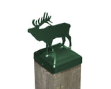 Elk Fence Post Cap (Multiple Post Sizes Available) - Madison Iron and Wood