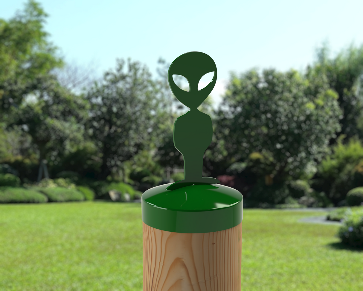 Alien, Round Post Cap (4x4 Round Post Size) - Madison Iron and Wood