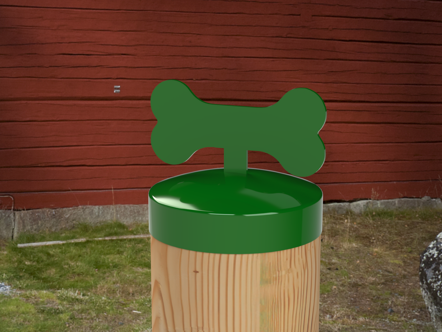 Dog Bone, Round Post Cap (4x4 Round Post Size) - Madison Iron and Wood