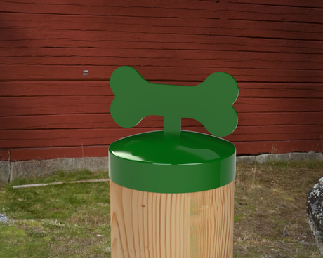 Dog Bone, Round Post Cap (4x4 Round Post Size) - Madison Iron and Wood