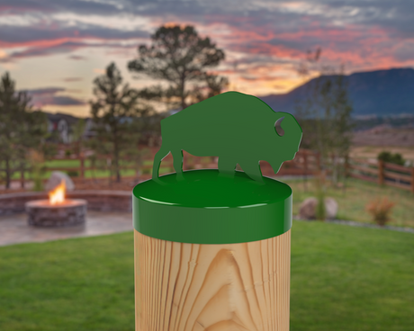 Buffalo, Round Post Cap (4x4 Round Post Size) - Madison Iron and Wood
