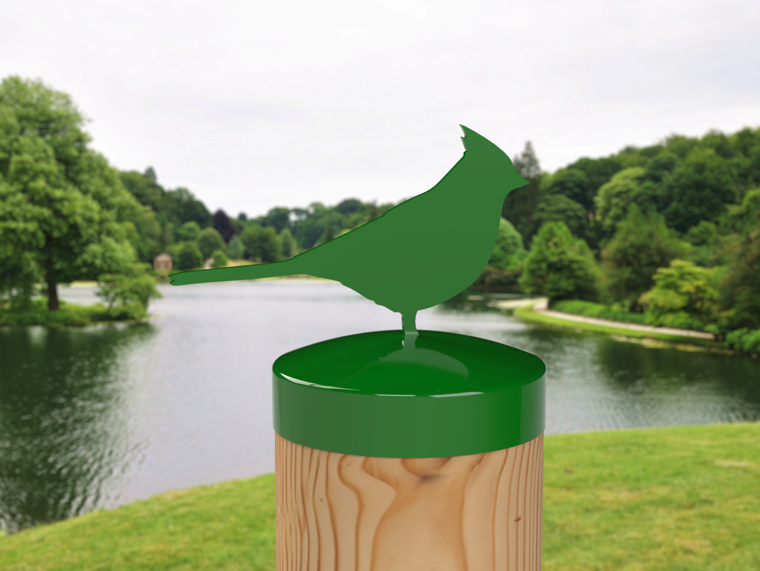 Cardinal, Round Post Cap (4x4 Round Post Size) - Madison Iron and Wood