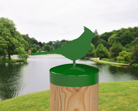 Cardinal, Round Post Cap (4x4 Round Post Size) - Madison Iron and Wood