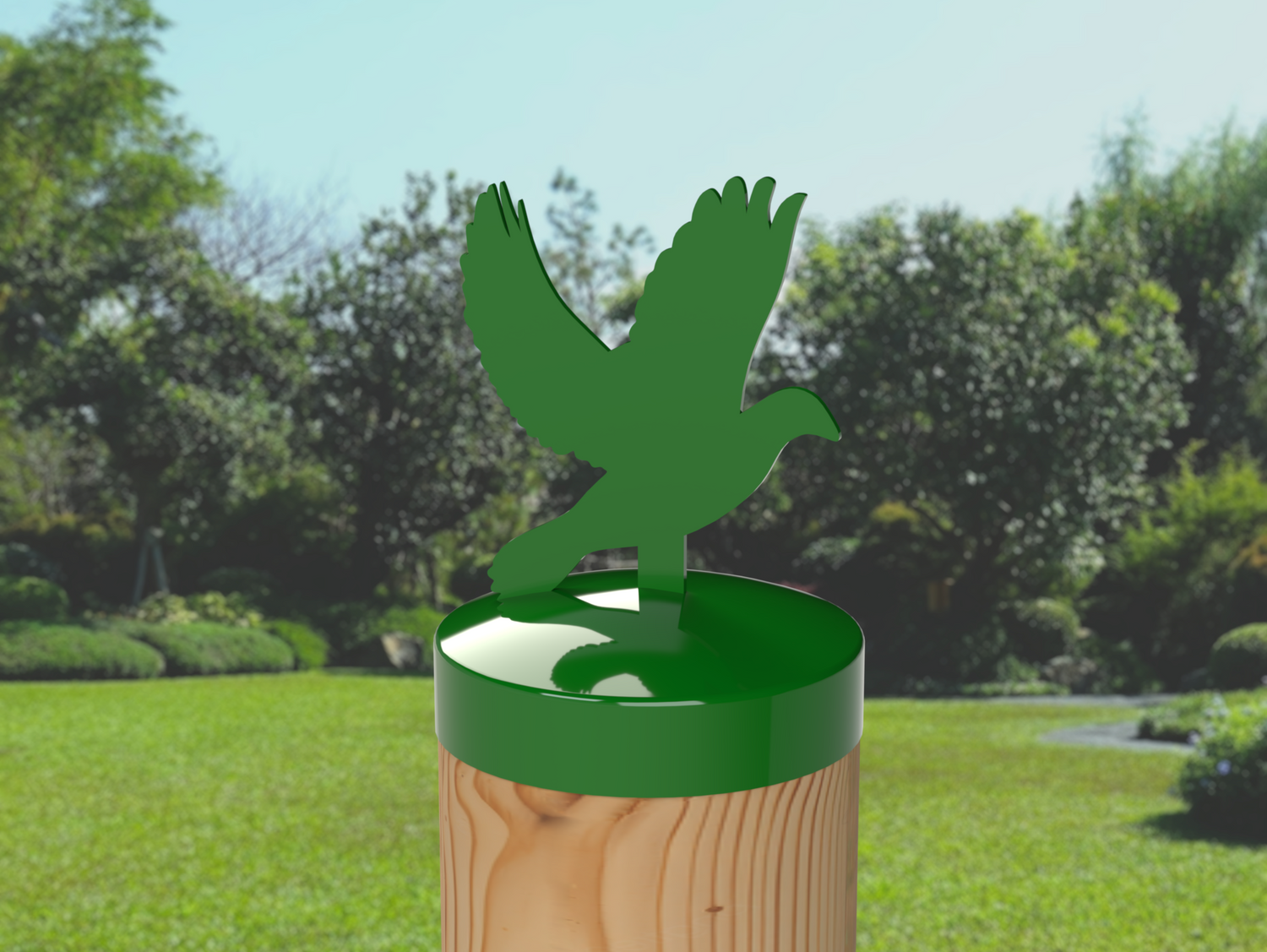 Dove, Round Post Cap (4x4 Round Post Size) - Madison Iron and Wood